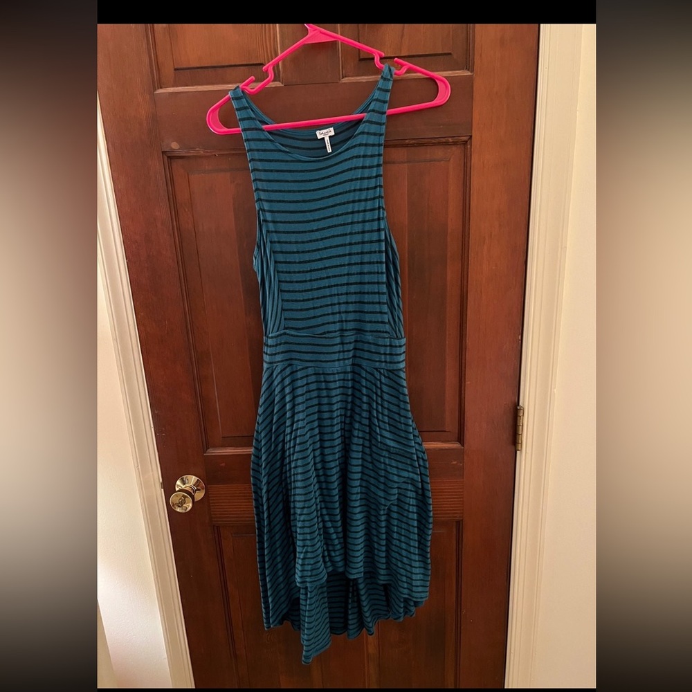 Striped Teal Dress